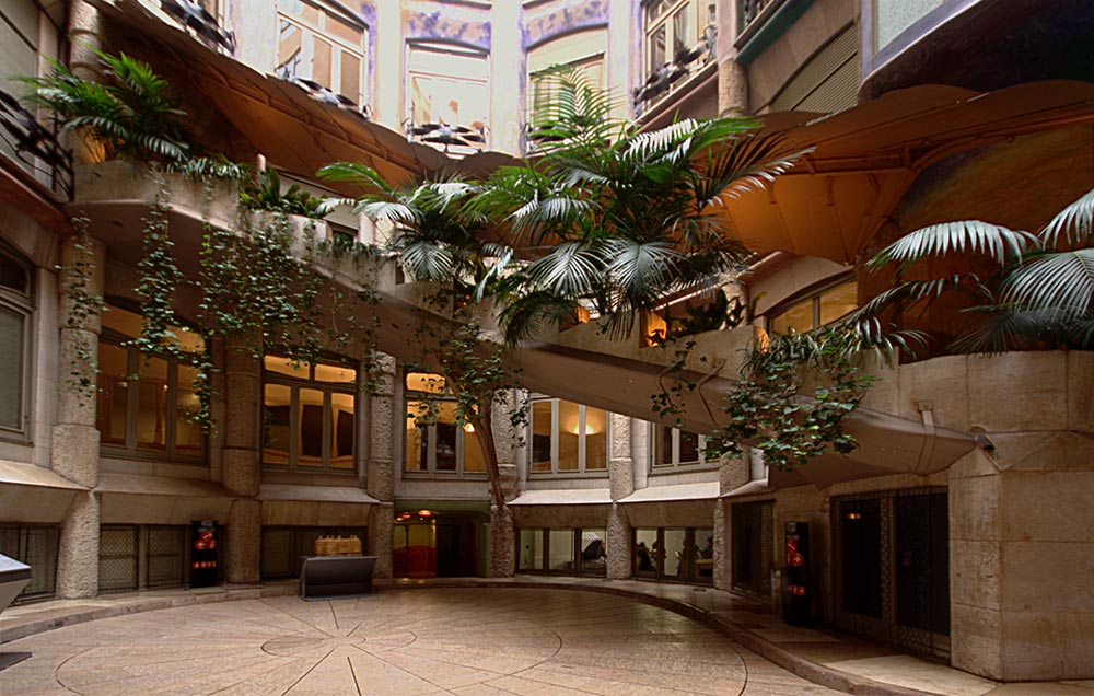 Casa Milà interior staircase